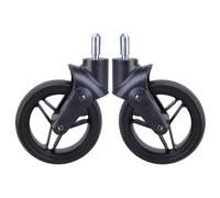 Songelt Ensemble de roues de landau en caoutchouc et métal pour poussette de bébé, accoudoir avant de rechange pour plus