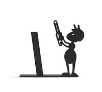 Songelt Étagère à rouleaux de papier toilette motif fourmis sculpturale réutilisable pour salle de bain cuisine décoration facile installation décoration de la maison