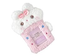 Songelt Étui de rangement en peluche en forme de lapins de dessin animé pour cartes d'identité et utilisation décorative dans la vie quotidienne des amateurs de dessins animés