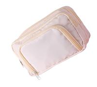 Songelt Grande trousse à crayons grande capacité - Porte-stylos - Grande trousse à crayons - Pochette de voyage pour fournitures artistiques, beige