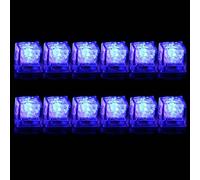 Songelt Liquide lumineux multicolore clignotant pour Noël, Halloween, mariage, fête d'anniversaire, cubes lumineux qui changent de couleur, cubes clignotants pour boissons, boissons, rechargeables et