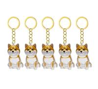 Songelt Lot de 2/3/4/5/10 porte-clés commémoratifs pour animaux de compagnie avec collecteur de fourrures transparentes pour chats en deuil, propriétaires de chiens, souvenirs, breloques pour animaux