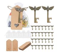 Songelt Lot de 50 porte-clés en forme d'aile de mariage pour décapsuleur, pour invités de mariage, fête prénuptiale