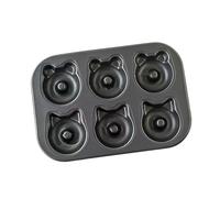 Songelt Lot de 6 plaques de cuisson en acier au carbone de qualité professionnelle pour une conduction thermique uniforme et un nettoyage des salissures - Moules multiples - Moule à gâteau avec façade