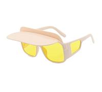Songelt Lunettes futuristes pour festival de musique, garçons et filles, accessoires de danse en plein air pour voyage, vacances, déguisement, noir, futuriste, hommes blancs