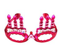 Songelt Lunettes lumineuses à LED pour gâteau d'anniversaire, cadre de lunettes pour enfant et adulte, anniversaire, Halloween, Noël, décoration de fête papillon