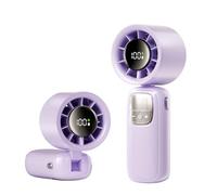 Songelt Petit ventilateur portable rechargeable à main réglable pour voyage, camping, extérieur à piles