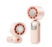 Songelt Petit ventilateur portable rechargeable à main réglable pour voyage, camping, extérieur à piles