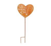 Songelt Plaques commémoratives pour animaux de compagnie, décorations de jardin, plaques commémoratives en forme de cœur pour les amoureux des chiens et des chats et des amateurs de décoration de