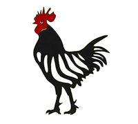 Songelt Plaquette de jardin en forme de poule/coq pour décoration de cour ou d'extérieur