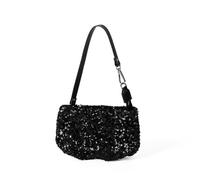 Songelt Pochette à paillettes pour femme - Sac à bandoulière à chaîne - Sac à main de soirée - Sac à main tendance - Sac à main à paillettes, Noir , One Size