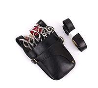 Songelt Pochette ciseaux à cheveux avec ceinture d'épaule pour coiffeur barbier PU L sac à dos sac à main, Noir , One Size