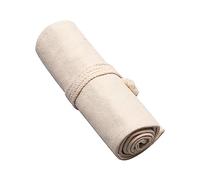 Songelt Poratble Pochette à crayons en toile pour crayons de couleur pour peintre, artiste, enseignant, rouleau de crayons de couleur, 36 trous
