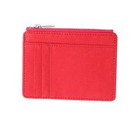 Songelt Portefeuille compact en cuir synthétique pour femme avec fermeture éclair et poche à monnaie pour un usage quotidien et porte-cartes de voyage, Rouge, Beauté de masse