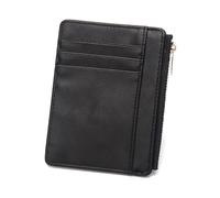 Songelt Portefeuille compact en cuir synthétique pour femme avec fermeture éclair et poche à monnaie pour un usage quotidien et porte-cartes de voyage, Noir , Beauté de masse