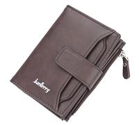 Songelt Portefeuille court vintage en cuir synthétique pour homme avec porte-cartes de crédit et permis de conduire, café, Beauté de masse