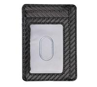 Songelt Portefeuille fin en cuir minimaliste avec poche avant bloquant les porte-cartes de crédit avec fenêtre pour carte d'identité pour homme et femme, sac à main de téléphone avec bandoulière