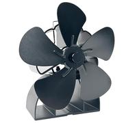 Songelt Quiet Operations Ventilateur de cheminée alimenté par la chaleur avec 5 lames et jauge de température Aucun électricité nécessaire Accessoire de cheminée