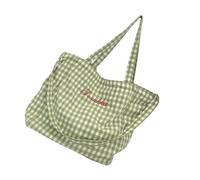 Songelt Sac à bandoulière de grande capacité pour femme - Tendance et élégant - Sac à main décontracté pour le travail ou le shopping, Grille verte, One Size