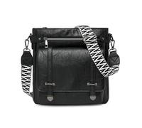 Songelt Sac à bandoulière élégant pour femme, sac à bandoulière tendance, seau en cuir PU, grande capacité, sac à bandoulière pour femme, grande capacité, seau tendance, Noir , One Size