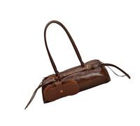 Songelt Sac à bandoulière en cuir, sac à main de soirée, pochettes, sac à main en cuir PU, sac à main tendance sous les bras pour femme tendance sous les bras, marron, One Size
