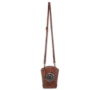 Songelt Sac à bandoulière punk en cuir pour femme, sac à bandoulière punk avec sangle réglable, sac à main décontracté, sac à main compact, sac à main rétro tendance