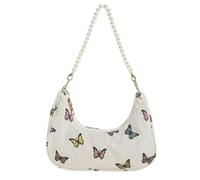 Songelt Sac à main élégant et convivial avec plusieurs poches en tissu respirant pour les aisselles Accessoire essentiel Sac de travail compact, Perle 2, One Size