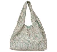 Songelt Sac fourre-tout esthétique en toile - Sacs à bandoulière tendance pour le shopping, la plage, le travail, les voyages - Grande capacité - Sac en tissu tendance - Cadeau réutilisable, Vert, One