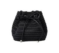Songelt Sac seau à cordon de serrage en cuir pour femme, sac de soirée, sac à main à bandoulière tendance, cadeau pour femmes et filles, petit sac seau, Noir , One Size