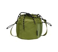 Songelt Sac seau compact unisexe en nylon avec sangle réglable, grande capacité, sac à bandoulière pour voyage, activités de plein air, sac à bandoulière pratique en nylon, Vert, One Size