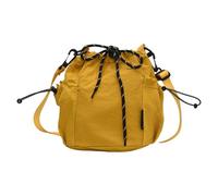 Songelt Sac seau compact unisexe en nylon avec sangle réglable, grande capacité, sac à bandoulière pour voyage, activités de plein air, sac à bandoulière pratique en nylon, jaune, One Size