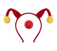 Songelt Serre-tête de clown coloré avec nez - Accessoires de cosplay pour Halloween, fêtes d'anniversaire et événements festifs - Couleurs vives