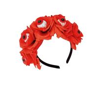 Songelt Serre-tête en forme de boule oculaire sanglante sorcière rose pour Halloween, jeu de rôle, bal de fin d'année, spectacle, bandeau d'Halloween pour adultes
