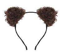 Songelt Serre-tête en fourrure pour Halloween, chaton, carnaval, oreilles d'animaux