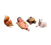 Songelt Statue de jardin en forme de personnage pour décoration d'intérieur