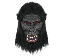 Songelt Tête complète orang-outan pour adulte - Costume d'animal d'Halloween - Coiffe respirante fantaisie