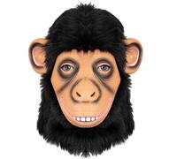 Songelt Tête complète orang-outan pour adulte - Costume d'animal d'Halloween - Coiffe respirante fantaisie