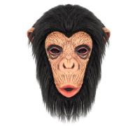 Songelt Tête complète orang-outan pour adulte - Costume d'animal d'Halloween - Coiffe respirante fantaisie