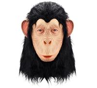 Songelt Tête complète orang-outan pour adulte - Costume d'animal d'Halloween - Coiffe respirante fantaisie