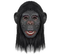 Songelt Tête complète orang-outan pour adulte - Costume d'animal d'Halloween - Coiffe respirante fantaisie