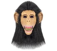Songelt Tête complète orang-outan pour adulte - Costume d'animal d'Halloween - Coiffe respirante fantaisie