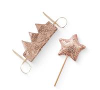 Songelt Trend Kids Chapeau de fête enchanteur baguette bandeau scintillant baguette magique unique anniversaire pour enfants chapeau d'anniversaire