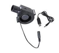 Songelt Ventilateur de barbecue portable USB 7530 5 V avec réglage de la vitesse - Ventilateur de soufflage à faible bruit pour la cuisine en plein air et le refroidissement de voyage