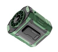 Songelt Ventilateur de cou miniature portable à suspendre rechargeable par USB - Petite taille de camping en plein air avec Powerbanks LED Personals
