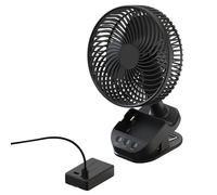 Songelt Ventilateur de refroidissement multifonction efficace de table 10 000 mAh avec clip puissant pour voyage, bureau, extérieur, clip USB sur bureau avec batterie rechargeable