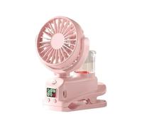 Songelt Ventilateur de table multifonction efficace 1200 mAh Texture ABS puissante et silencieuse pour voyage, bureau, extérieur, camping