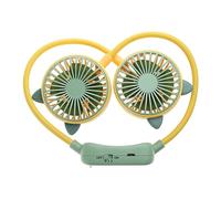 Songelt Ventilateur pliable mains libres à suspendre - Ventilateur de sport silencieux - Pour la maison et l'extérieur - 2 vitesses - Tour de cou portable