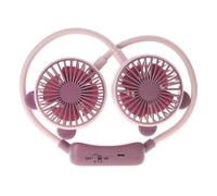 Songelt Ventilateur pliable mains libres à suspendre - Ventilateur de sport silencieux - Pour la maison et l'extérieur - 2 vitesses - Tour de cou portable