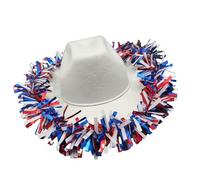 Songelt Vintage Julycostume Homburg Panama Chapeau Western Porkpie Chapeau 4 juillet pour dîner en plein air tenue décontractée accessoires photo Western Birthday Outfit
