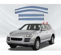 SONGGM Deflecteur Vitre Voiture pour Porsche Cayenne 9PA 2006-2010,Fenêtre Latérale Pare-Pluie Latéraux Deflecteur Vitre Auto Accessoires.